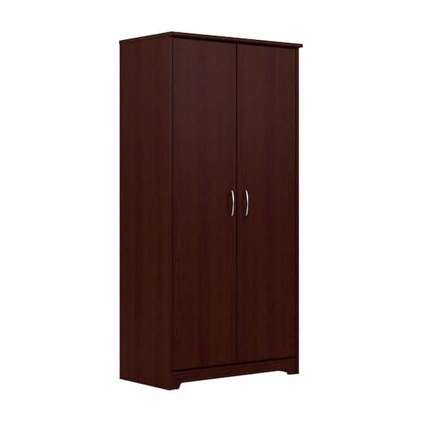 Bush Furniture Cabot Harvest Cherry 60.94 in. Accent Storage Cabinet with Doors and Adjustable Shelves
