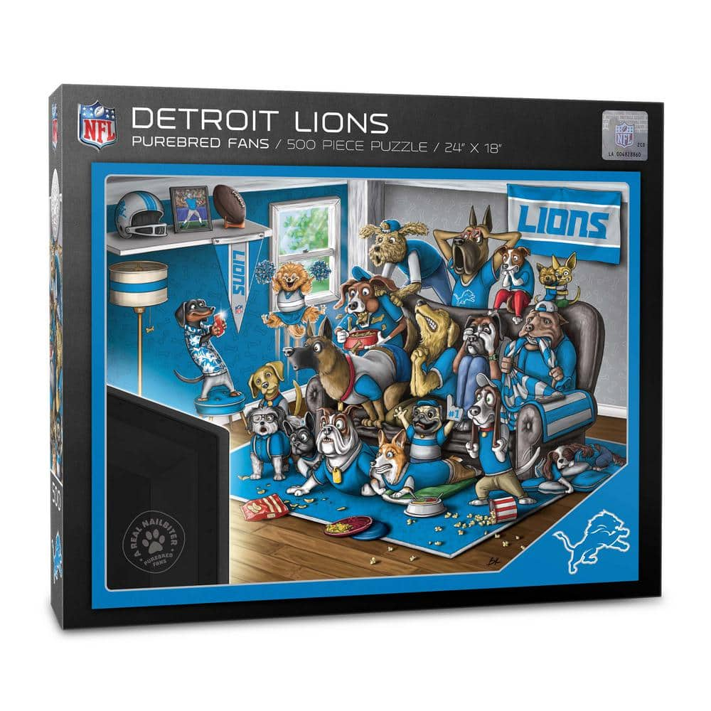 You The Fan Detroit Lions Retro Series 500-Piece Puzzle