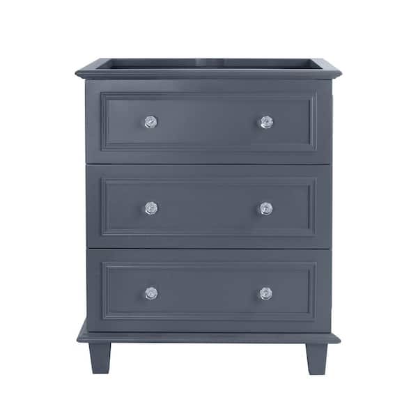 Laviva Luna 29.2 in. W x 21.6 in. D x 33.8 in. H Bath Vanity Cabinet without Top in Maple Grey
