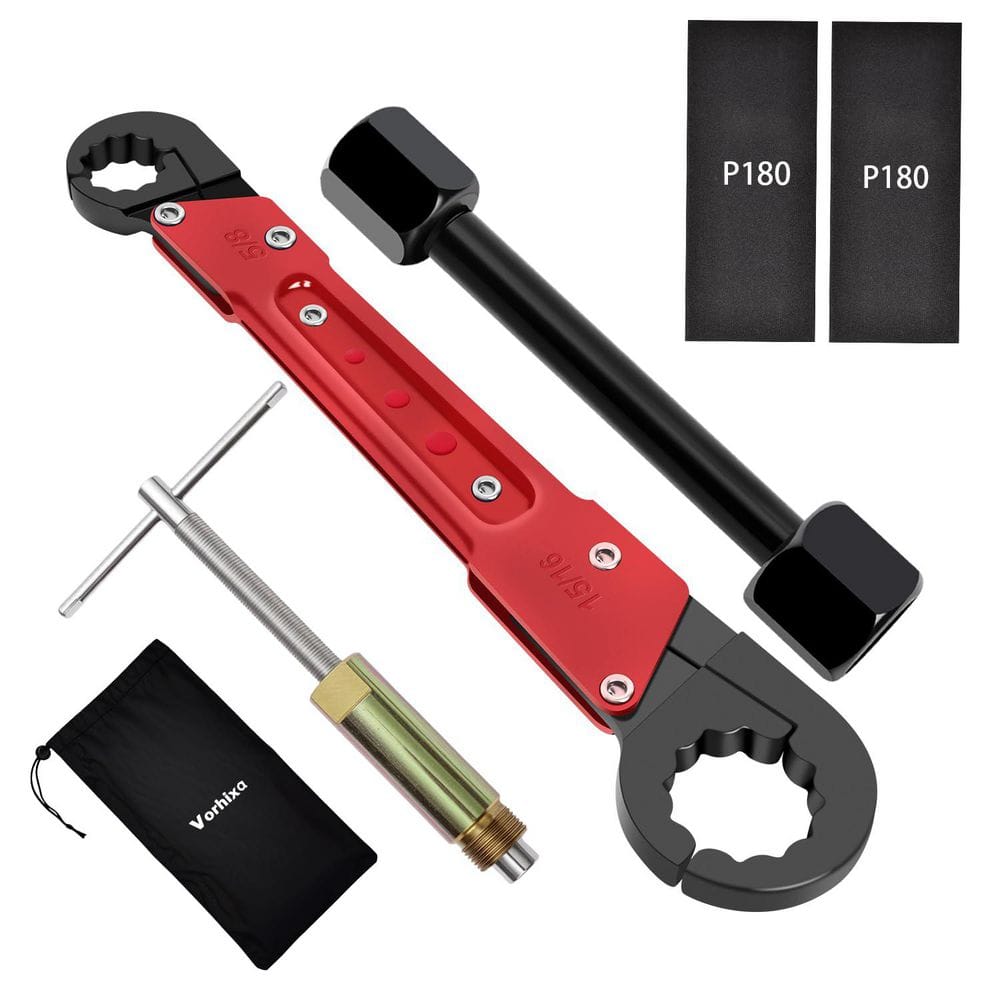 Plumbing Tools Kit with Angle Stop Wrench and Compression Sleeve Puller, Plumbers Wrench, Sandpaper and Storage Bag price history on PriceWatchPro