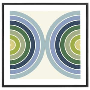 Put Your Records On Framed Mixed Media Abstract Wall Art 4 in. x 27 in.