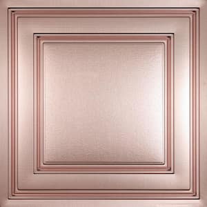 Oxford Faux Copper 2 ft. x 2 ft. Lay-in Ceiling Panel (Case of 6)