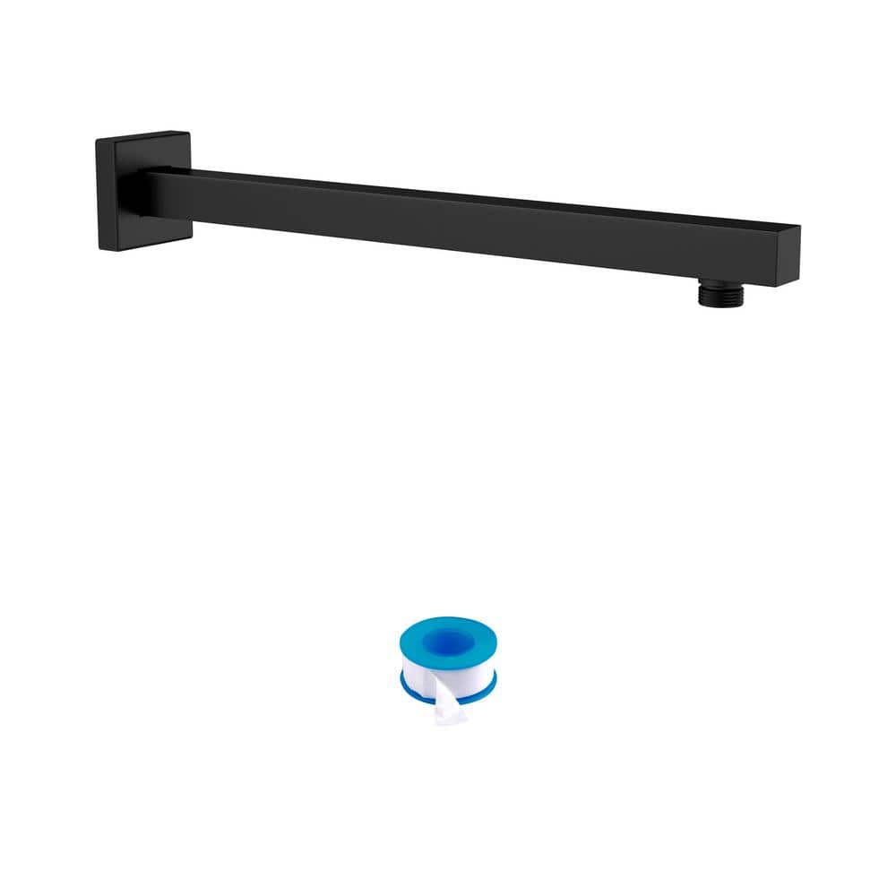 16 in. Wall Mount Black Shower Arm 1/2 in. NPT with Decorate Cover for Rainfall Shower Head (1-Pack) price history on PriceWatchPro