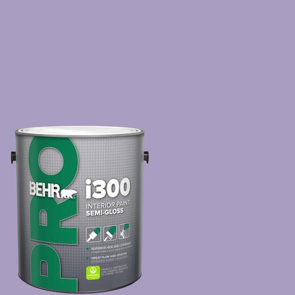 BEHR PRO 1 gal. #M560-4 Evening Slipper Semi-Gloss Interior Paint