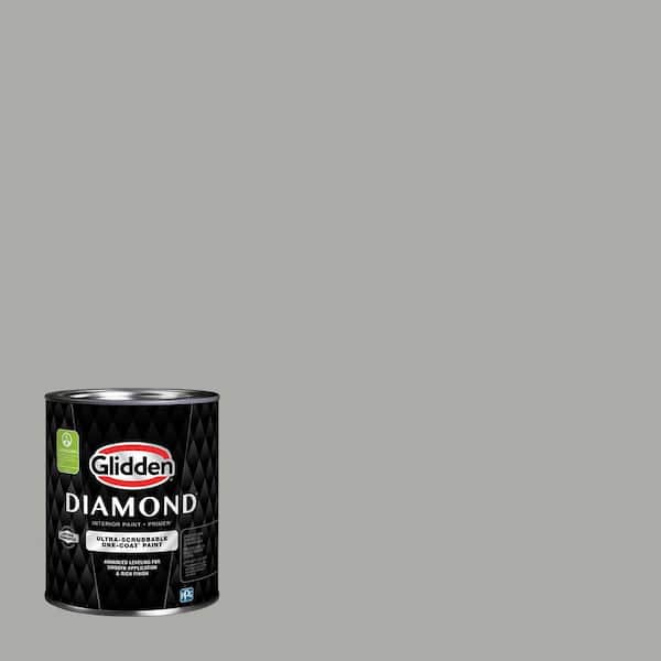 Glidden Diamond 1 qt. PPG0997-4 Precipitation Flat Interior Paint with Primer