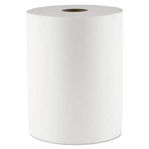 TAD Hardwound Paper Towels, 1-Ply, 10 in. x 550 ft., White, 6-Rolls/Carton