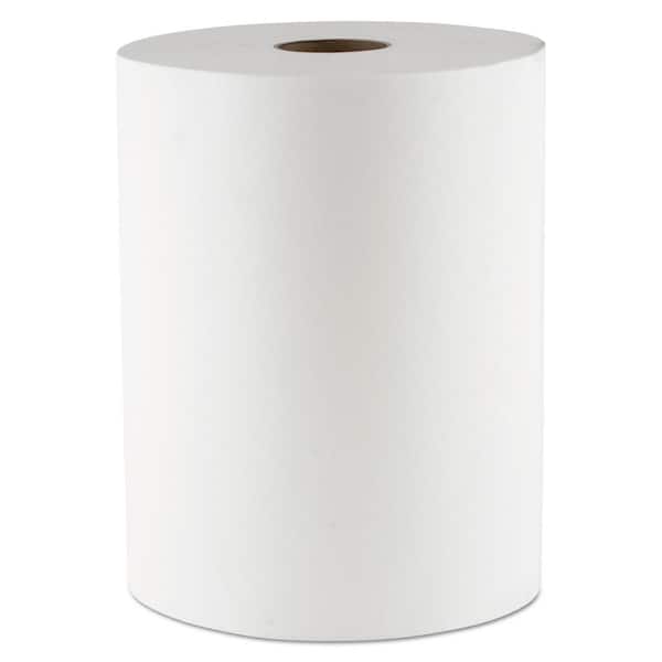 Unbranded TAD Hardwound Paper Towels, 1-Ply, 10 in. x 550 ft., White, 6-Rolls/Carton
