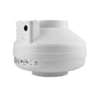 RB275 210 CFM 6 in. Inlet and Outlet Inline Ventilation Fan in White