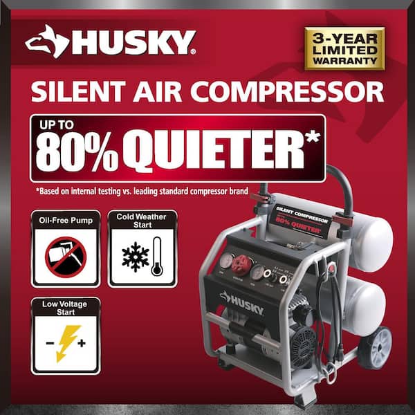 VEVOR Compresor de Aire Ultra Silencioso 25 L - Ultra Quiet Air