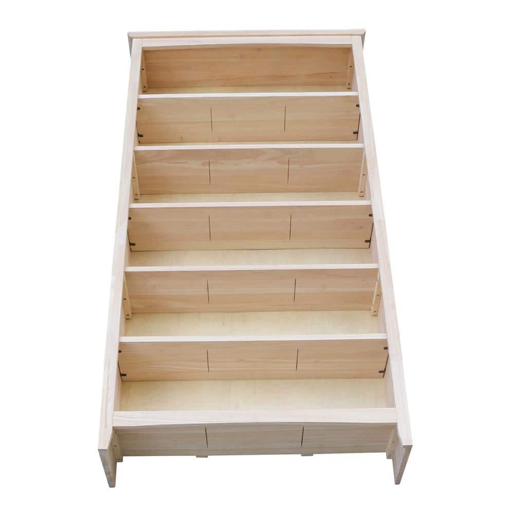 Elegant Parawood 72" Adjustable Solid Wood Shaker Bookcase - Brown
