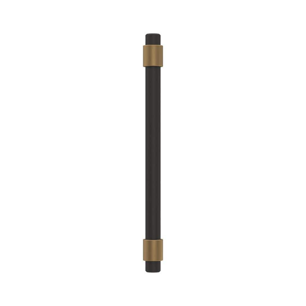 Matte Black and Bronze Modern Cabinet Bar Pull