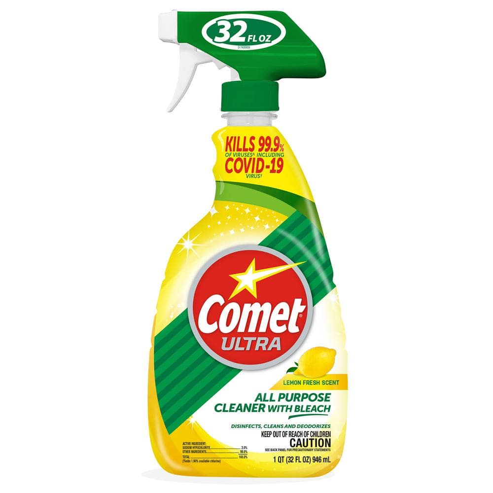 Comet® Cleaner with Bleach, 32oz Spray Bottle, 8/cs