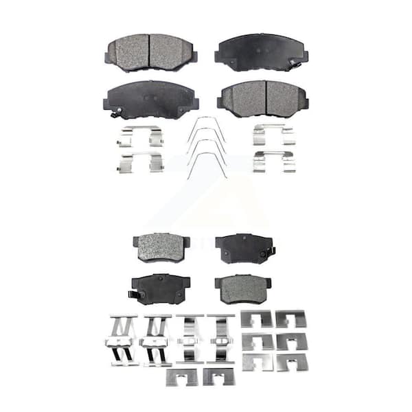 TEC Front Rear Ceramic Brake Pads Kit for Honda Accord Civic CR-V Element Acura ILX KTC-100471