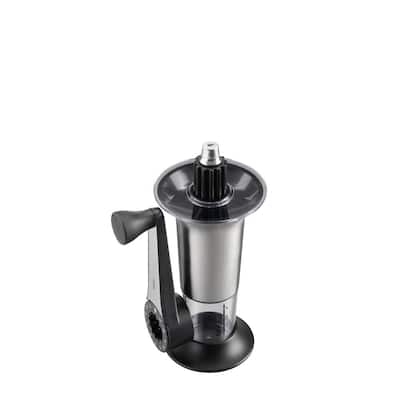6 oz. Black Manual Coffee Grinder with Scale