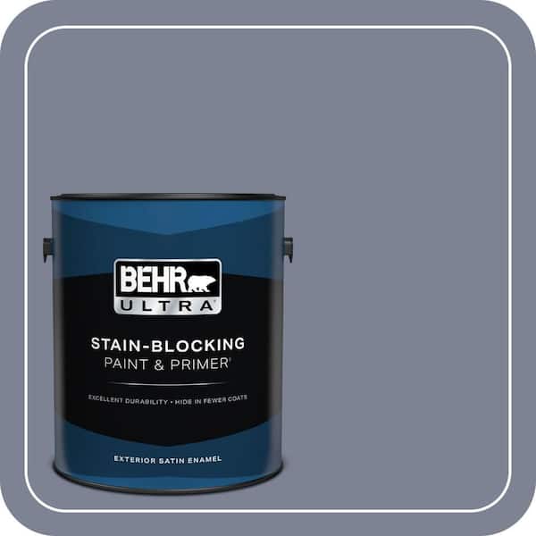 BEHR ULTRA 1 gal. #610F-6 Deep Smoke Signal Satin Enamel Exterior Paint & Primer