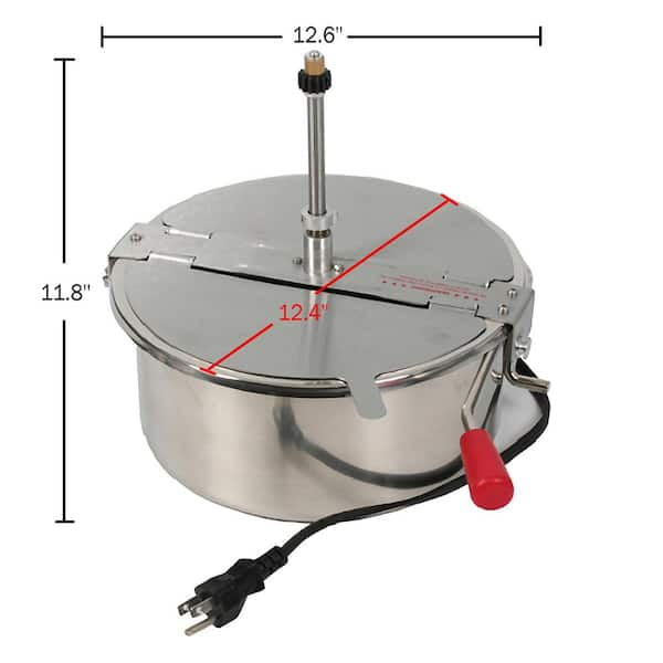 GREAT NORTHERN Stainless Steel Popcorn Popper Set 6251 - The Home Depot