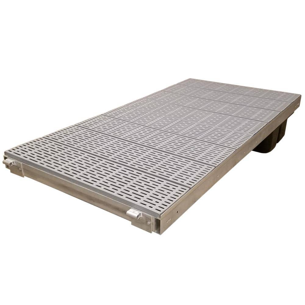 Patriot Docks 4 ft. x 8 ft. Low Profile Floating Add-On Section with ...