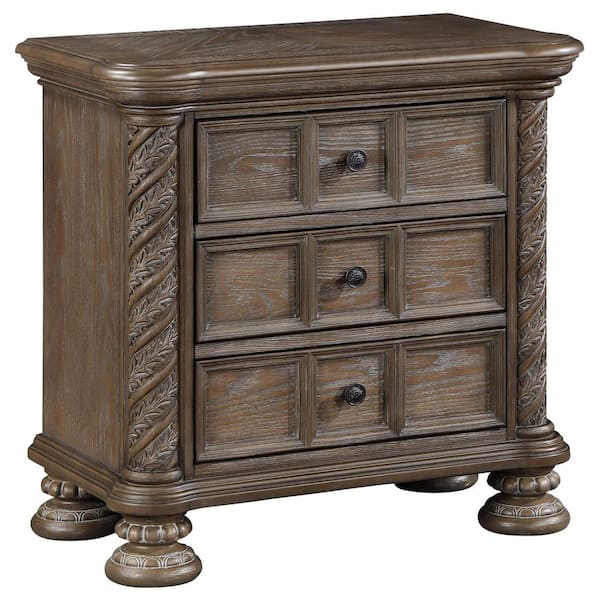 Coaster Emmett 3-drawer Nightstand Walnut