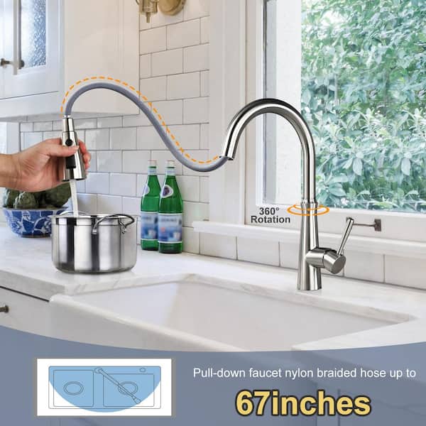Kitchen Sink Aerator, Faucet Sprayer 360 Degree Swivel Tap Aerator Kitchen Tap Nozzle Filter Economy Taps