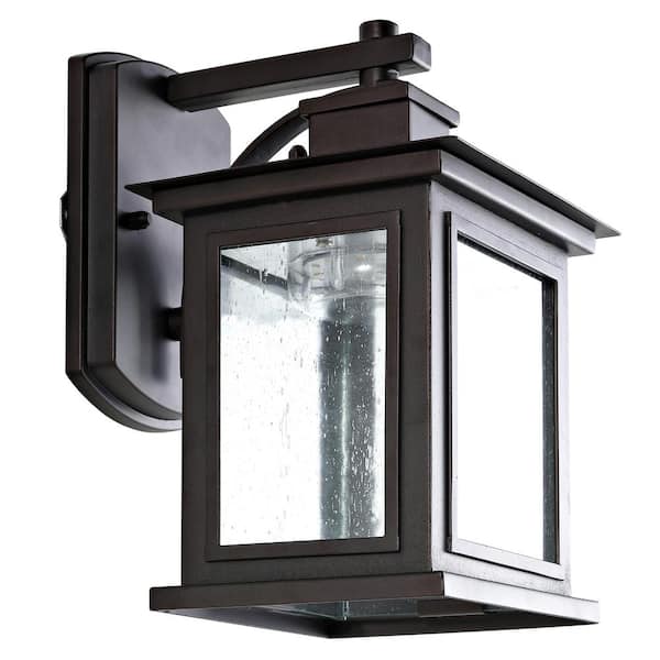 Gorgen 1-Light Oil-Rubbed Bronze/Black Outdoor Wall Lantern Sconce