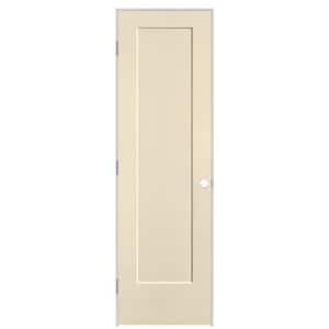 24 in. x 80 in. 1-Panel Lincoln Park Right-Hand Hollow Core Golden Hay Molded Composite Single Prehung Interior Door