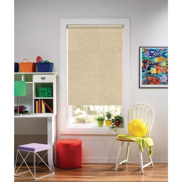 Bali Cut-to-Size Cut-to-Size Panama Cordless Light Filtering Fade resistant Roller Shades 34.5 in. W x 72 in. L