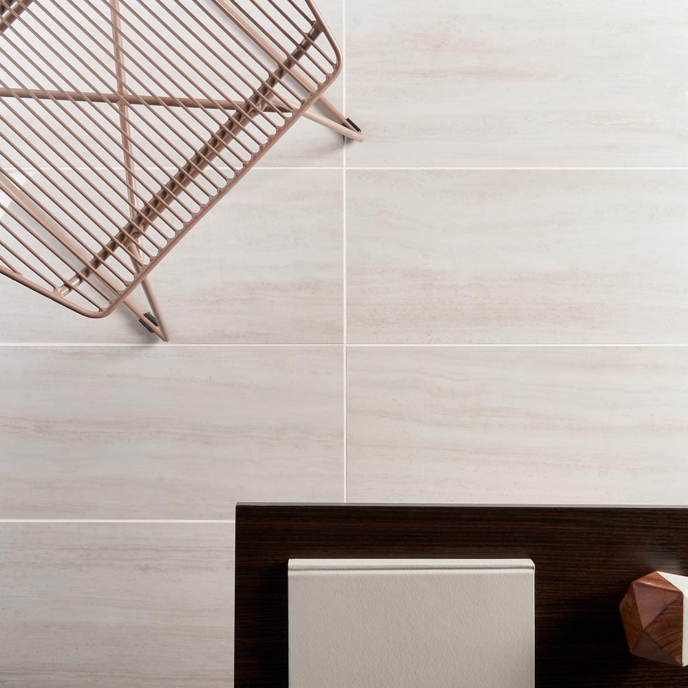 Roswell 12x24 Polished White Porcelain Tile