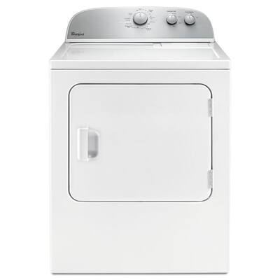 5.9 cu. ft. 120-Volt White Gas Vented Dryer with Wrinkle Shield and AutoDry Drying System
