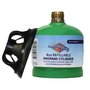 1/2 lb. Refillable Propane Tank for Small Lamps, Lanterns and Camp Stoves