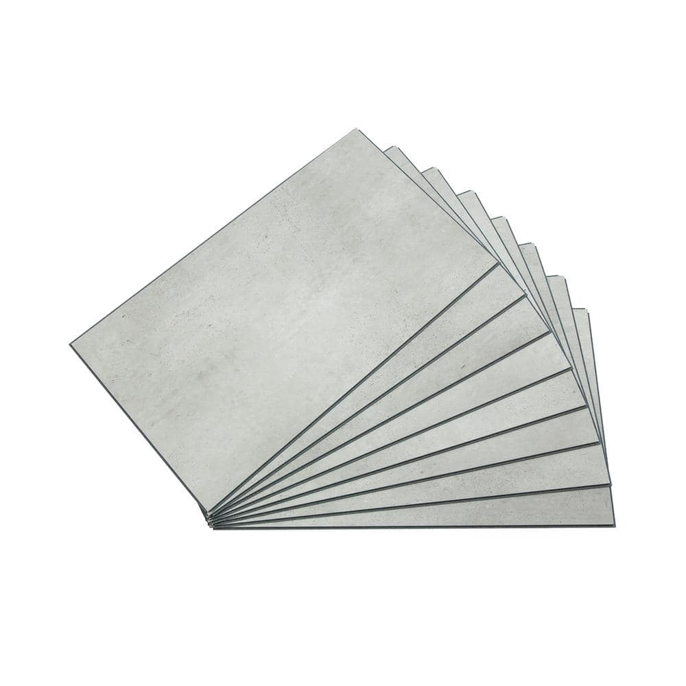 25.6" x 14.8" Frost Nickel Vinyl Wall Tiles