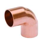 1 in. x 3/4 in. Copper Pressure 90-Degree Cup x Cup Street Elbow Fitting