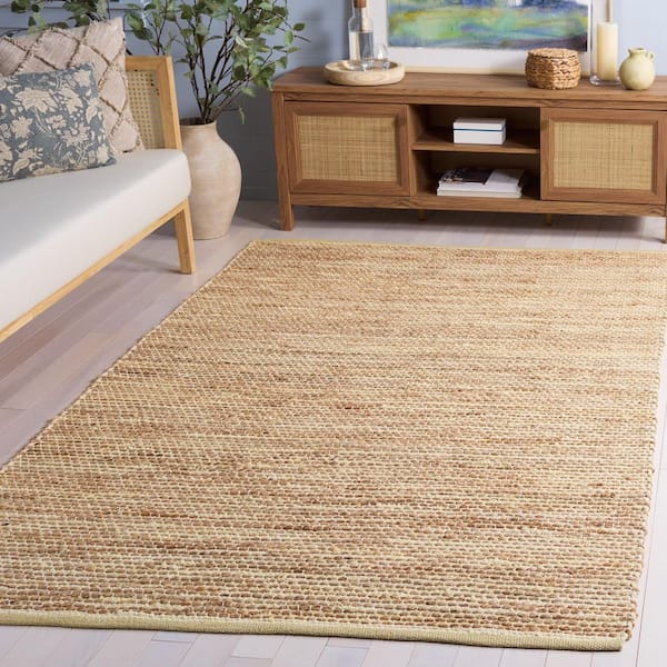 Cape Cod 4 ft. x 6 ft. Yellow/Natural Abstract Distressed Area Rug