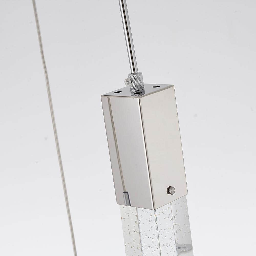 Elegant Chrome 12" Plug-In Chandelier with Iceberg Crystal Accents