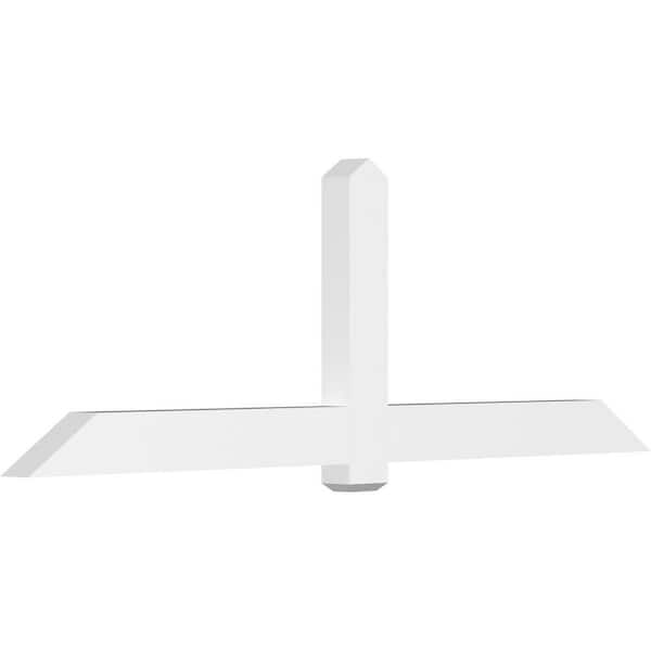 Ekena Millwork Eugene 96 in. W x 32 in. H x 4 in. D Signature Polyurethane Bracket