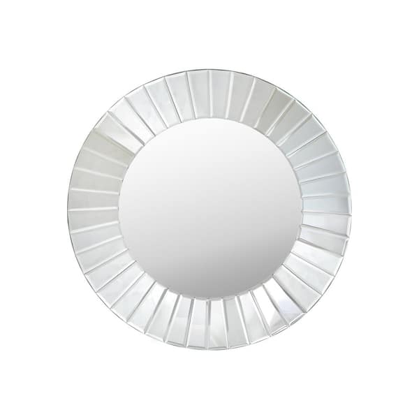 Noble House 23 in. H x 23 in. W Modern Medium Round Mirror