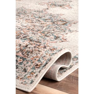 Helios Distressed Beige 7 ft. x 9 ft. Area Rug