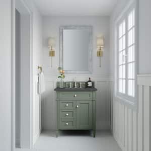 Brittany 28.9 in. W x 23.0 in. D x 32.6 in. H Single Bath Vanity Cabinet without Top in Smokey Celadon
