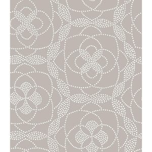 Cosmos Light Grey Dot Paper Strippable Roll Wallpaper (Covers 56.4 sq. ft.)