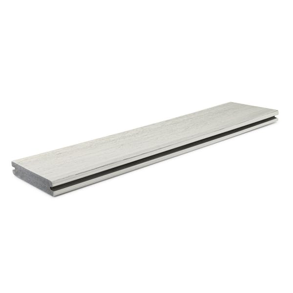 Advanced PVC Landmark 5/4 in. x 6 in. x 16 ft. Grooved Boardwalk PVC Deck Board (Actual: 1 in. x 5 1/2 in. x 16 ft.)