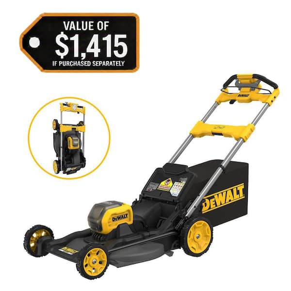 FLEXVOLT 1x60V MAX 21 in. Cordless Battery Powered Self Propelled Lawn Mower Kit with (2) 4.0 Ah Batteries and Chargers