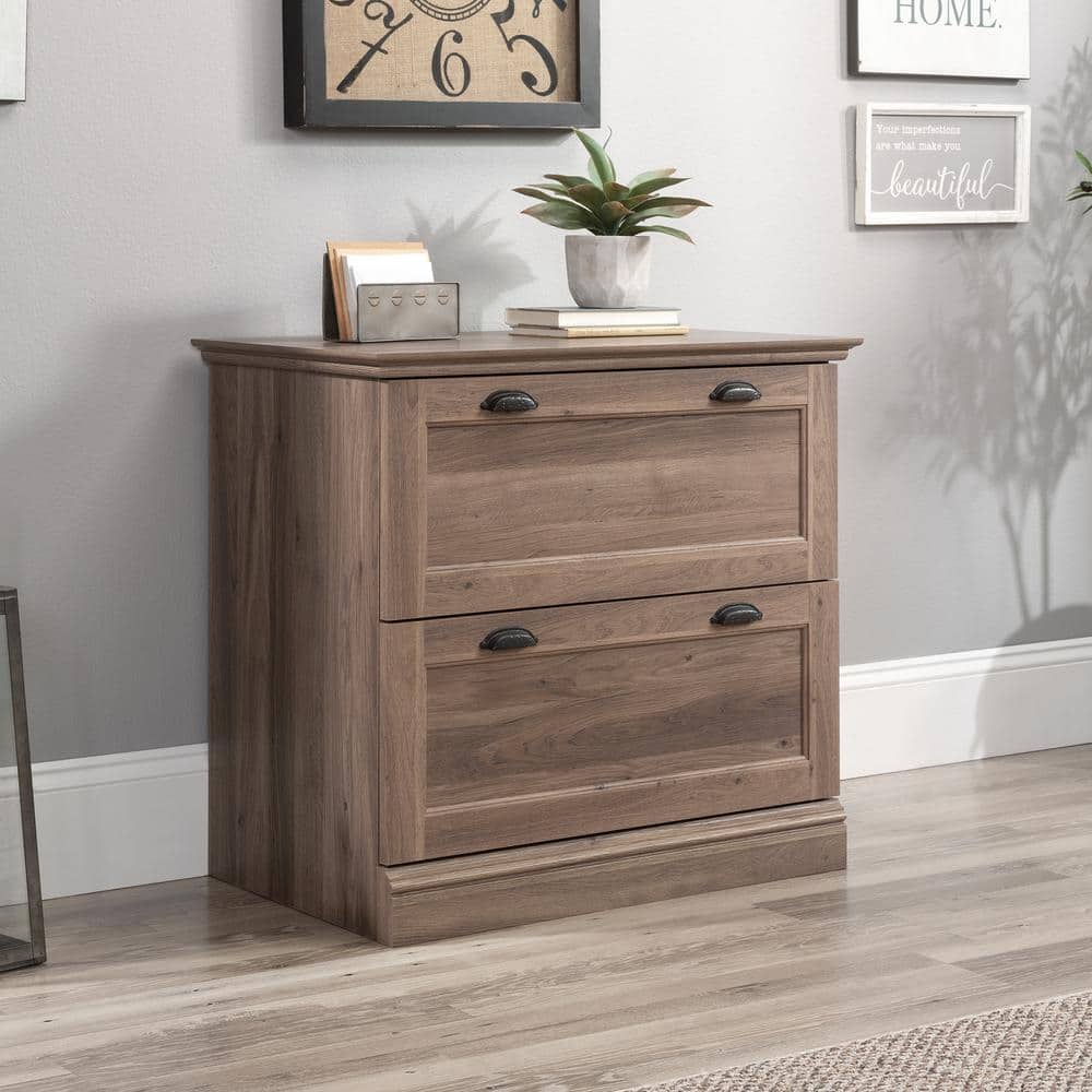 Salt Oak 2-Drawer Lockable Lateral File Cabinet