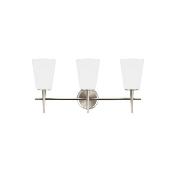 Generation Lighting Driscoll 24.5 in. W. 3-Light Modern Brushed