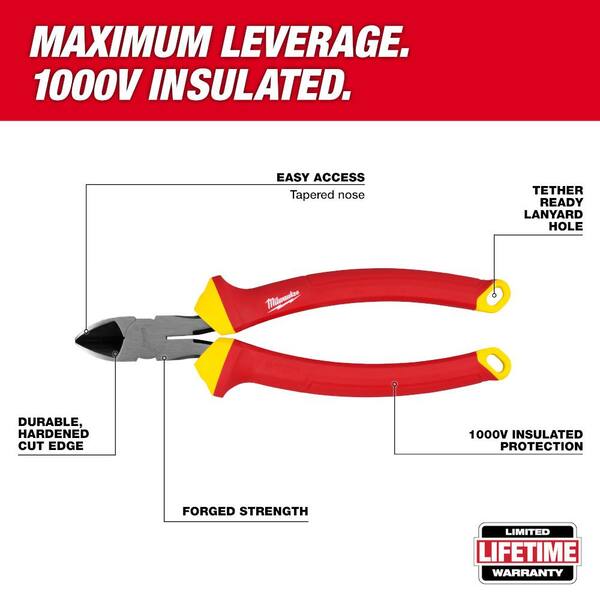 Milwaukee 1000V Insulated Hand Tool Set with Compact Autolock 25 ft. Tape Measure and FASTBACK 6-in-1 Folding Knife (7-Piece)