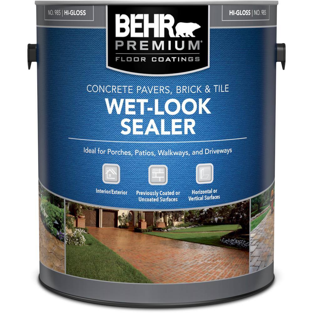 BEHR PREMIUM 1 gal. Interior/Exterior Clear HighGloss Concrete, Brick