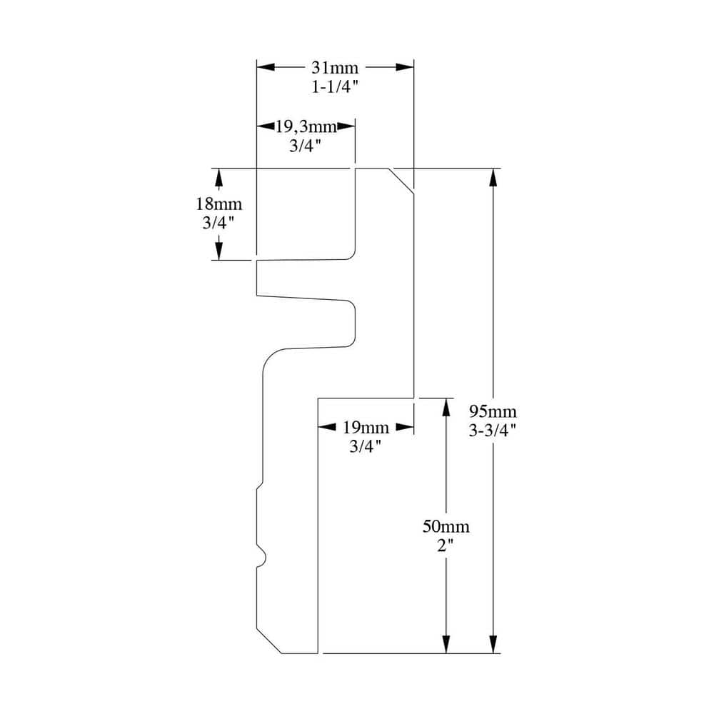 Primed White Polyurethane Crown Moulding for Indirect Lighting
