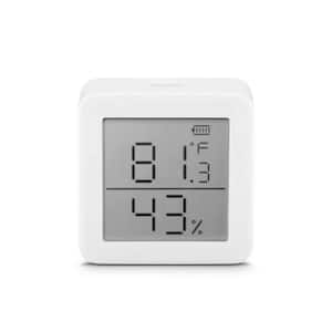SwitchBot Thermometer & Hygrometer, Smart Bluetooth Temperature Humidity  Sensor, 2.1 LCD Display, White 