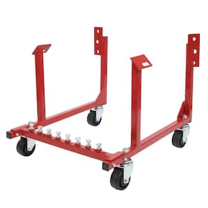 1000 lbs. Auto Engine Cradle Stand for Chevrolet Chevy V8 Red
