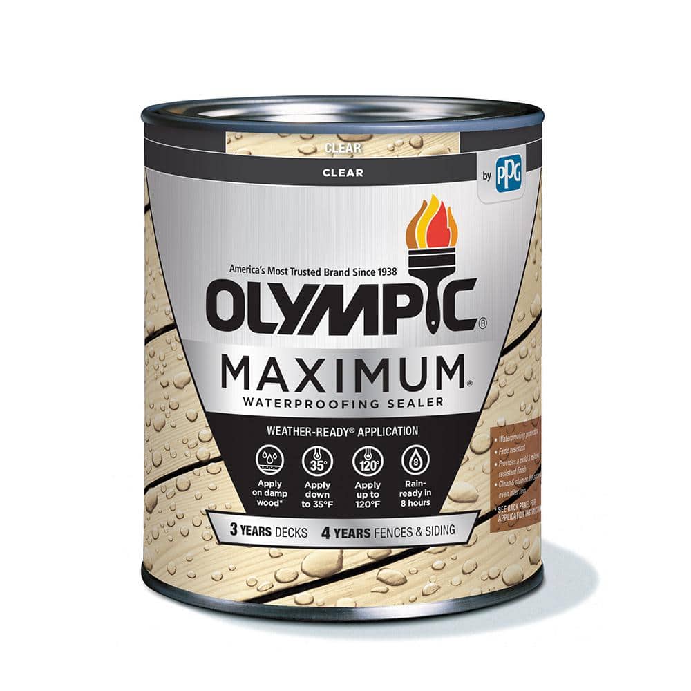 OLYMPIC MAXIMUM Clear Waterproofing Sealant Low VOC - Wood Stain
