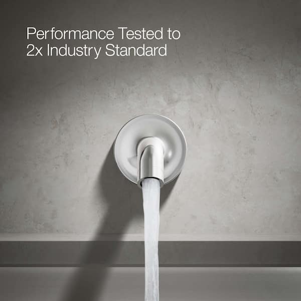 KOHLER Purist Wall-Mount Non-Diverter Bath Spout 35-Degree in Polished Chrome