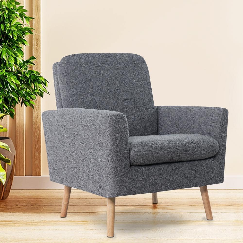 HOMESTOCK Mid-century Modern Chair, Durable Wood frame Arm Chairs for ...